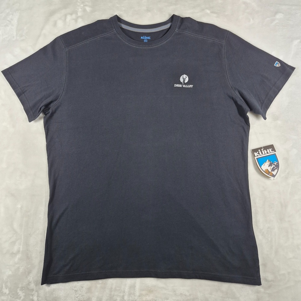 Kuhl Wildfibre T-Shirt Men's 2XL XXL Black Short Sleeve Casual Comfort 7200 NWT